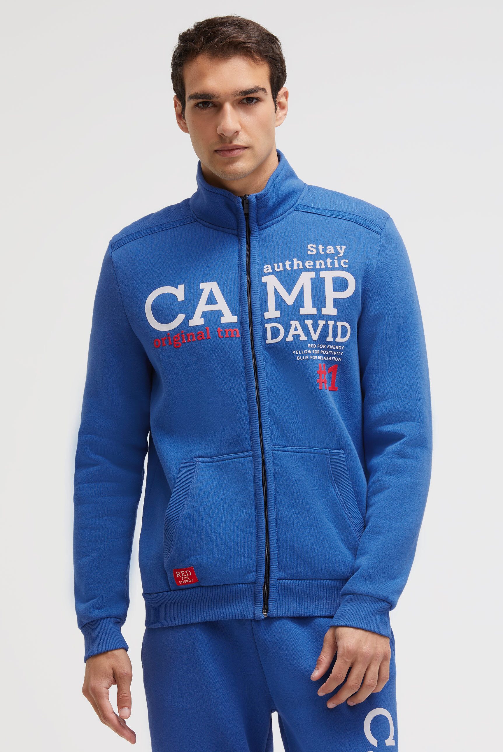CAMP DAVID Sweatjacke mit Stehkragen günstig online kaufen
