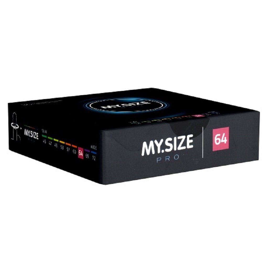 MY.SIZE XXL-Kondome PRO 64mm Packung mit, 36 St., Maßkondome, Kondome für besten Tragekomfort und Sicherheit, die neue Generation MY.SIZE Kondome