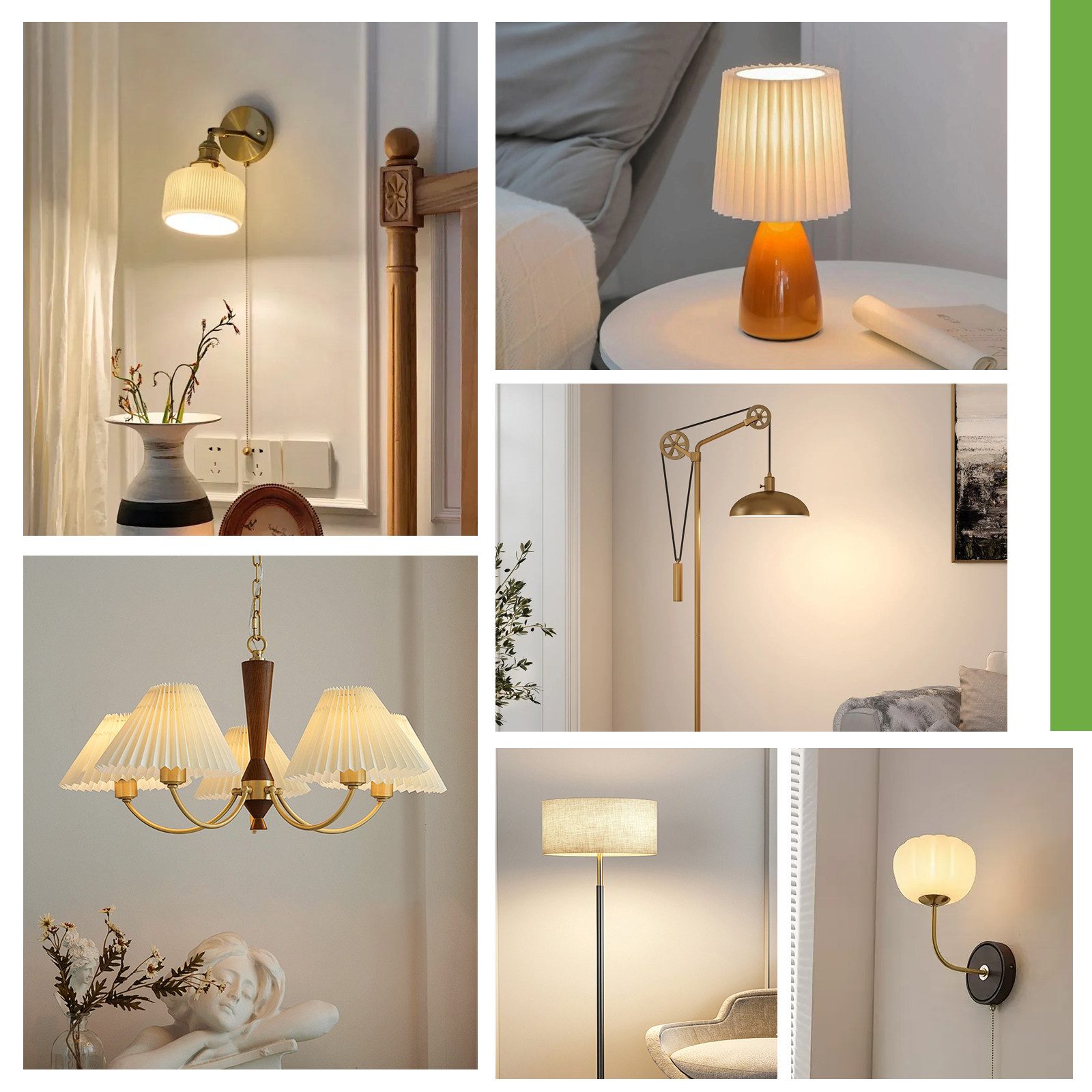 ZMH LED-Leuchtmittel Whonzimmer 6ER P45 Globe Glühlampe 2700K 5W Energiesparlampe Flur, E14, 6 St., 2700k, Tropfenform Birne