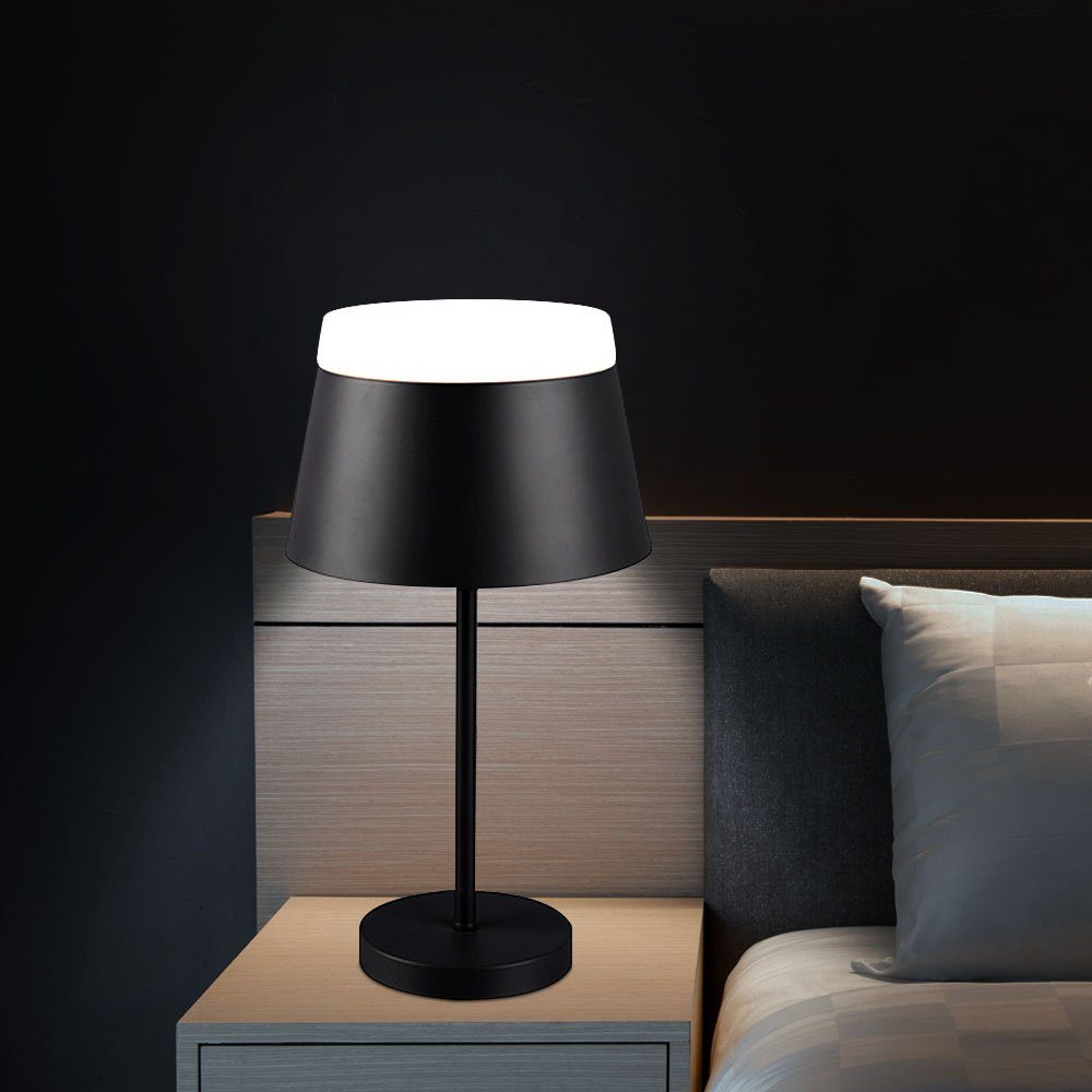 flammig Tischleuchte Schreibtischlampe, etc-shop Schlafzimmerlampe inklusive, Tischlampe 2 nicht schwarz Leuchtmittel Leselampe