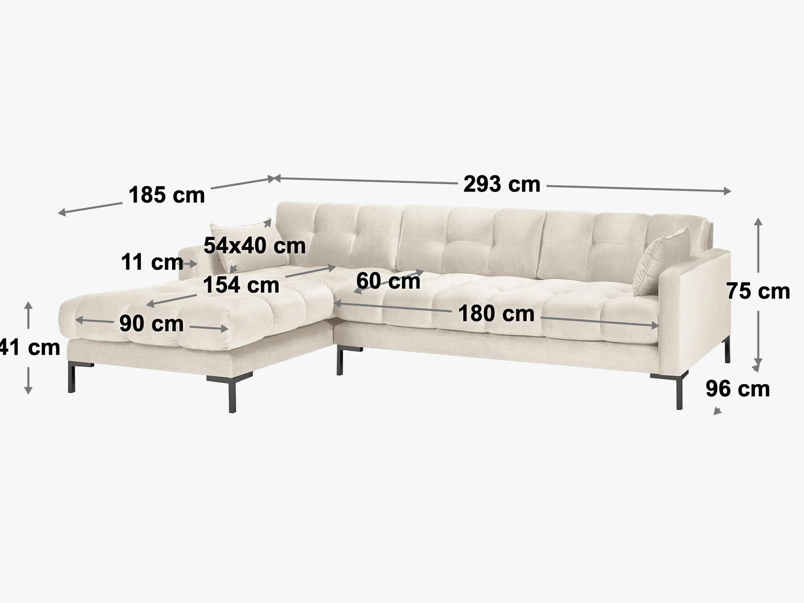 Micadoni Ecksofa Mamaia, 5-Sitzer