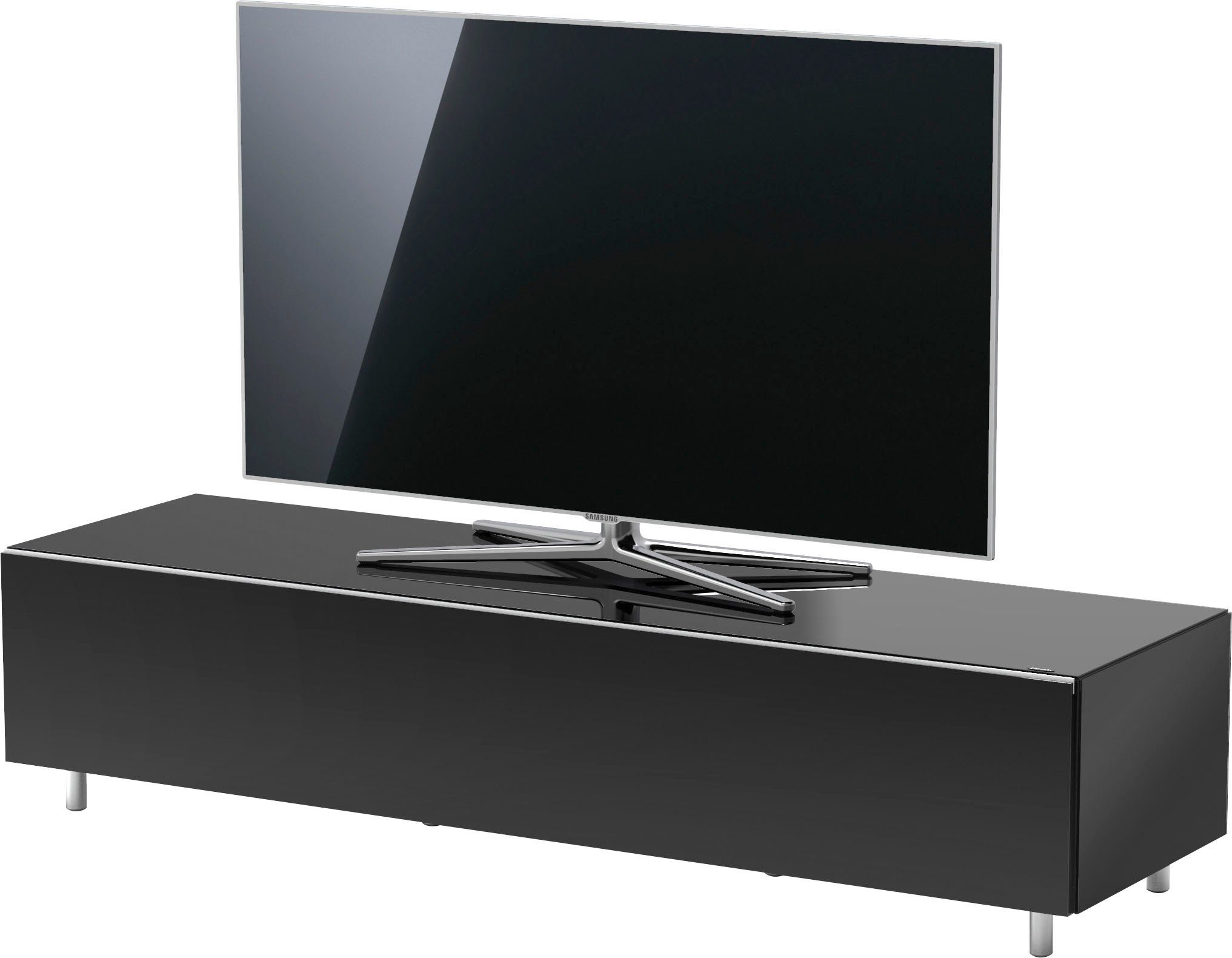 JUST by Spectral Lowboard Just Racks, JRL 1650T, Breite 165 cm, wahlweise mit Basis - oder TV-Paket schwarz