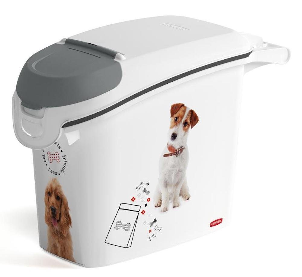 Curver Mülltrennsystem Futtertonne, Futterbehälter Petlife 15L für Hundefutter