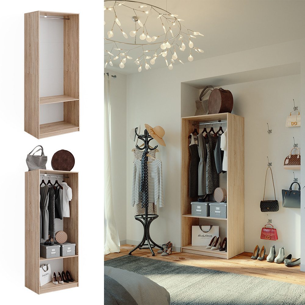 Vicco Kleiderschrank Elmo, Sonoma, 80 x günstig online kaufen