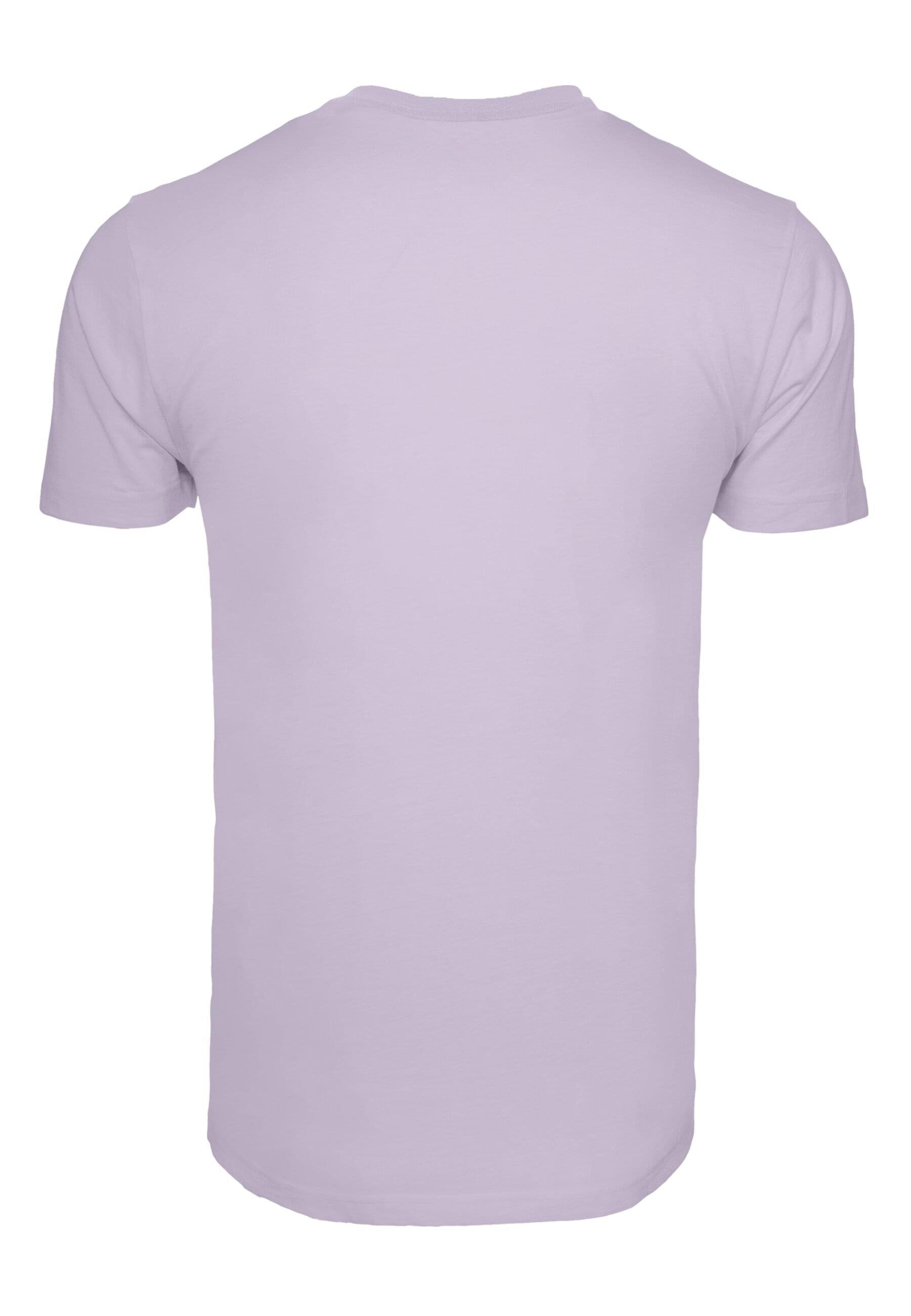 lilac T-Shirt (1-tlg) F Herren Neck (no Merchcode Qatar K Round T-Shirt heart)