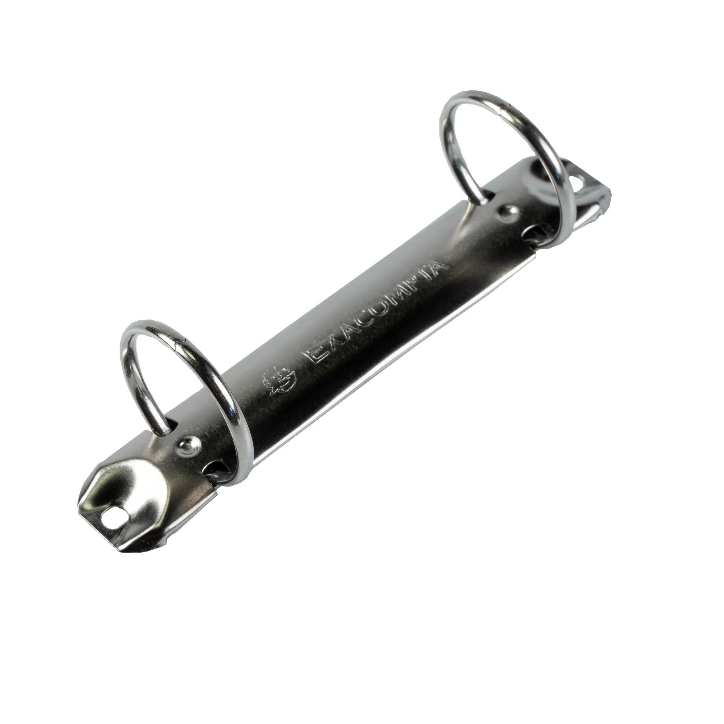EXACOMPTA Ringbuchmappe 25x Ringhefter PP 500 2Ring 15mm Rücken 20mm A4 Transparent 54960E, Personalisierbar Ringbücher