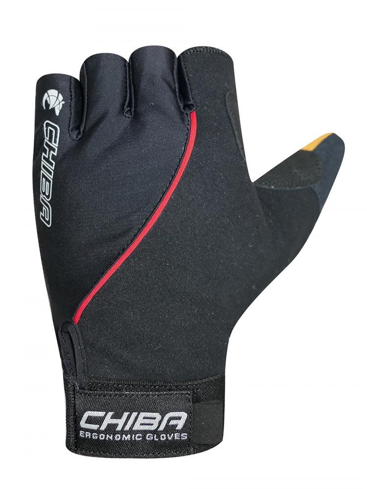 Chiba Fahrradhandschuhe CHIBA Argon III - Rollstuhlhandschuhe L schwarz, Gelpolster, belüftet