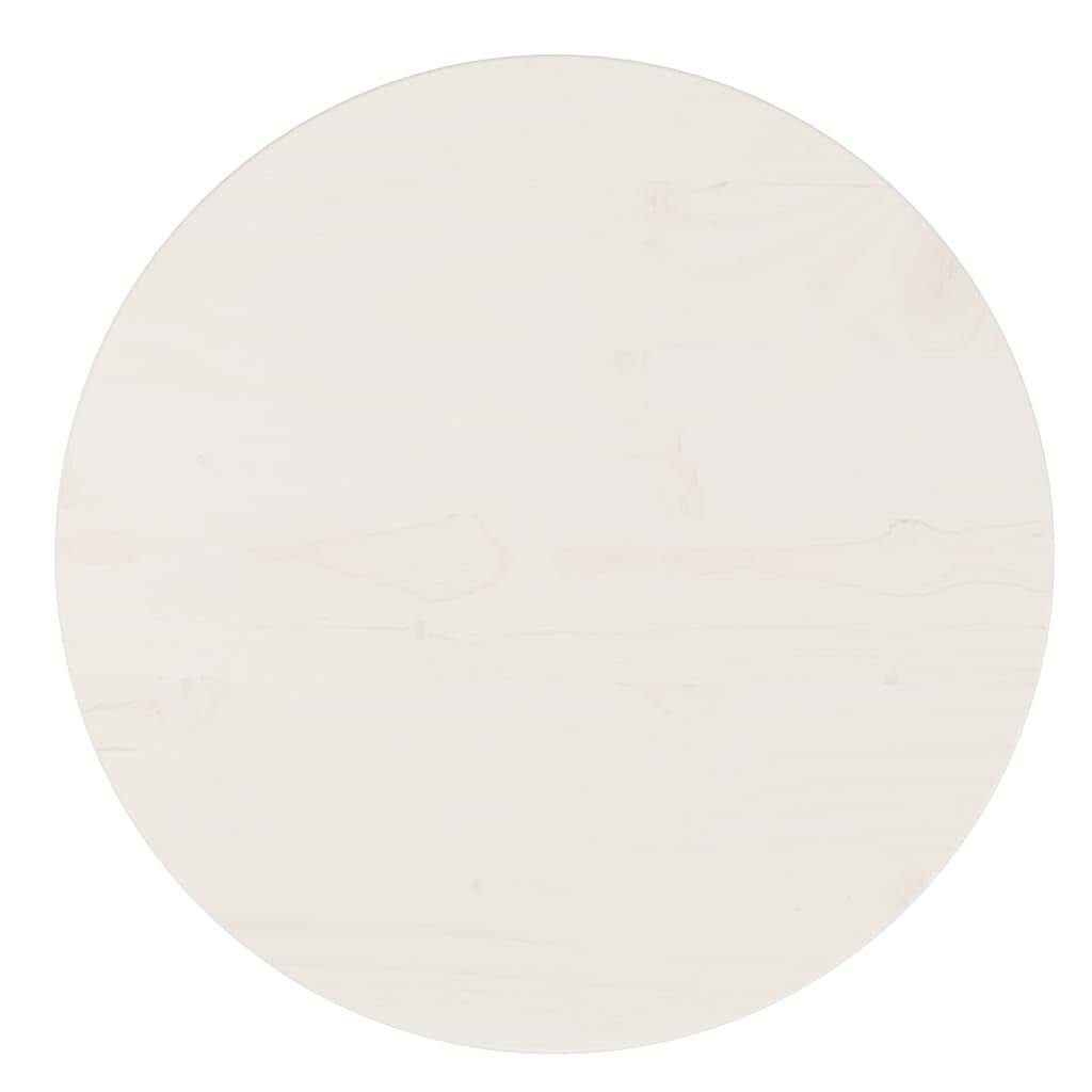 Weiß Massivholz furnicato (1 Ø40x2,5 Tischplatte cm Kiefer St)