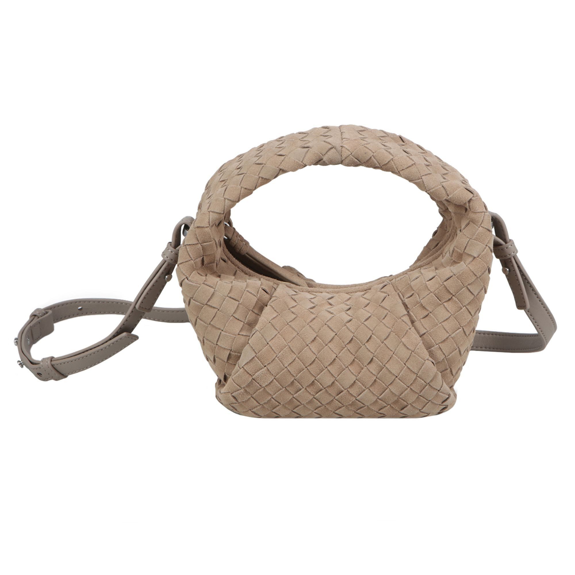 Les Visionnaires Henkeltasche Greta mini weave, Leder