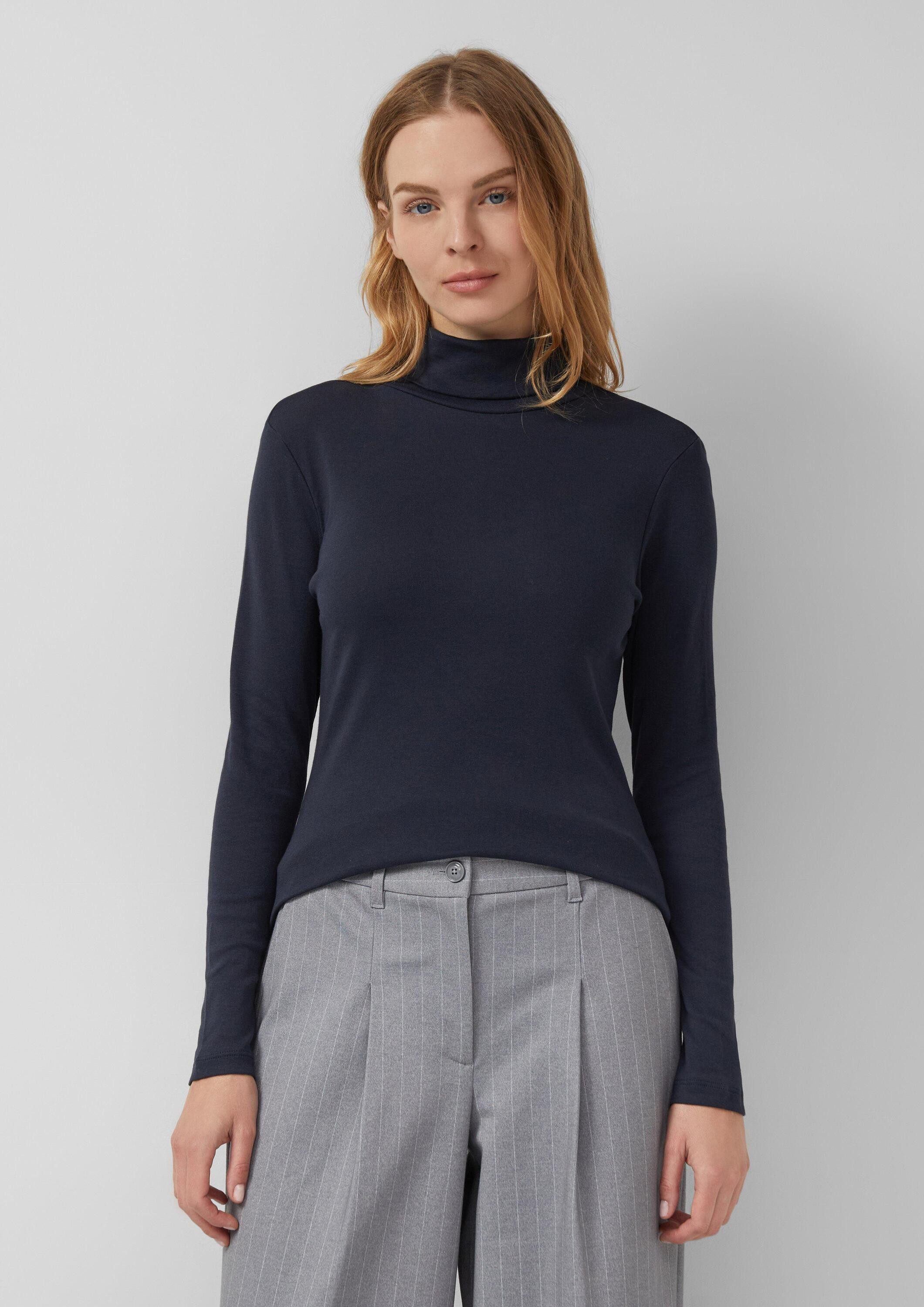 s.Oliver Langarmshirt T-Shirt Longsleeve im Slim Fit mit Rollkragen günstig online kaufen