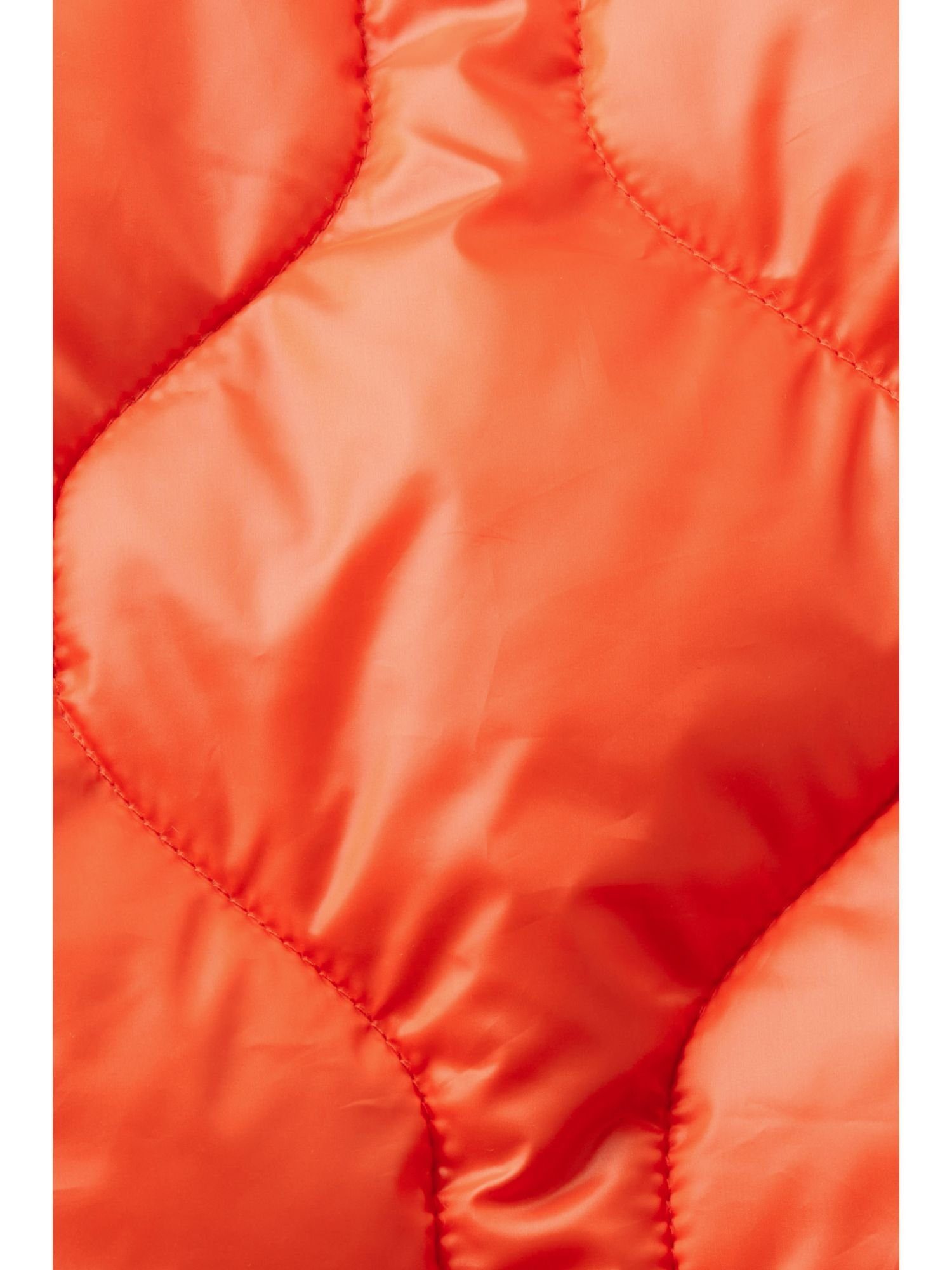 Esprit Puffer RED ORANGE Kapuze Gesteppte Jacket mit Steppjacke