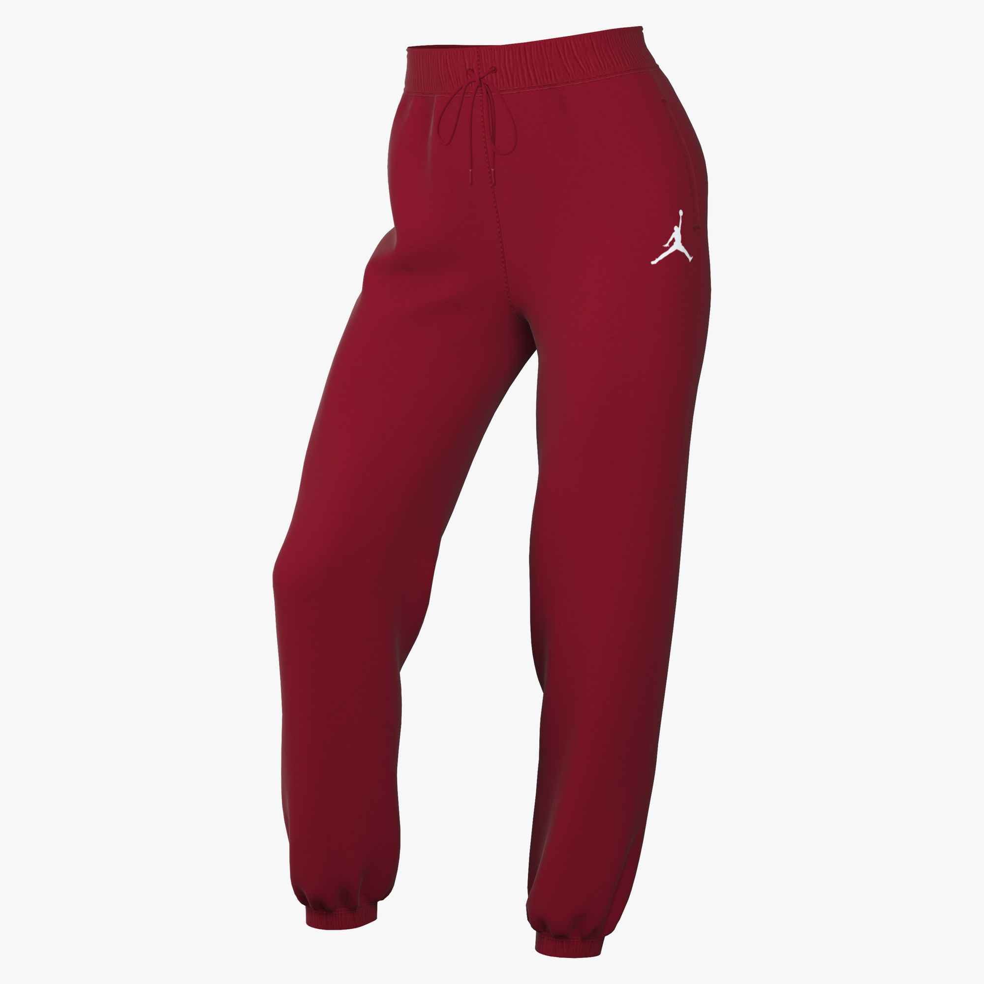 Jordan Trainingshose W J JUMPMAN FLC PANT 2 unifarbenes Design, mit Logodruck, schnell trocknendes Material