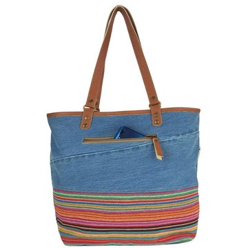 Sunsa Shopper Vintage Handtasche. Nachhaltige Shopper Tasche. Damen Schultertasche, Nachhaltig aus recycelte Jeanshose