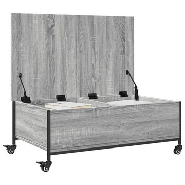 vidaXL Couchtisch Couchtisch mit Rollen Grau Sonoma 91x55x34 cm Holzwerkstoff (1-St)