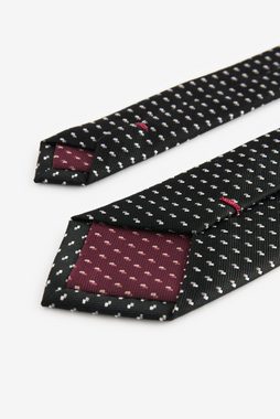 Next Krawatte Gemusterte Krawatte mit Krawattennadel - Schmal (2-St)