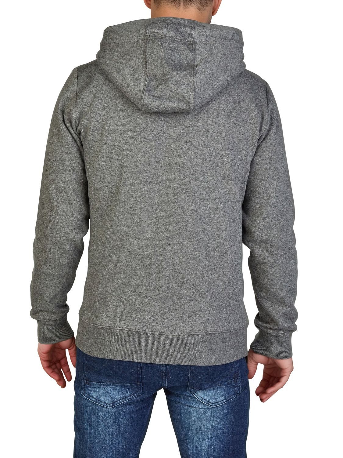 riverso Kapuzensweatjacke Herren Sweatjacke RIVNoah Regular Fit Hoodie mit Kängurutasche – Bild 2 von 5