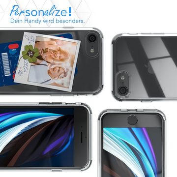 EAZY CASE Handyhülle Crystal Case für iPhone SE 2022/2020, iPhone 8/7 4,7 Zoll, Schutzhülle Kameraschutz Silikonhülle Transparent Handyhülle Slimcover