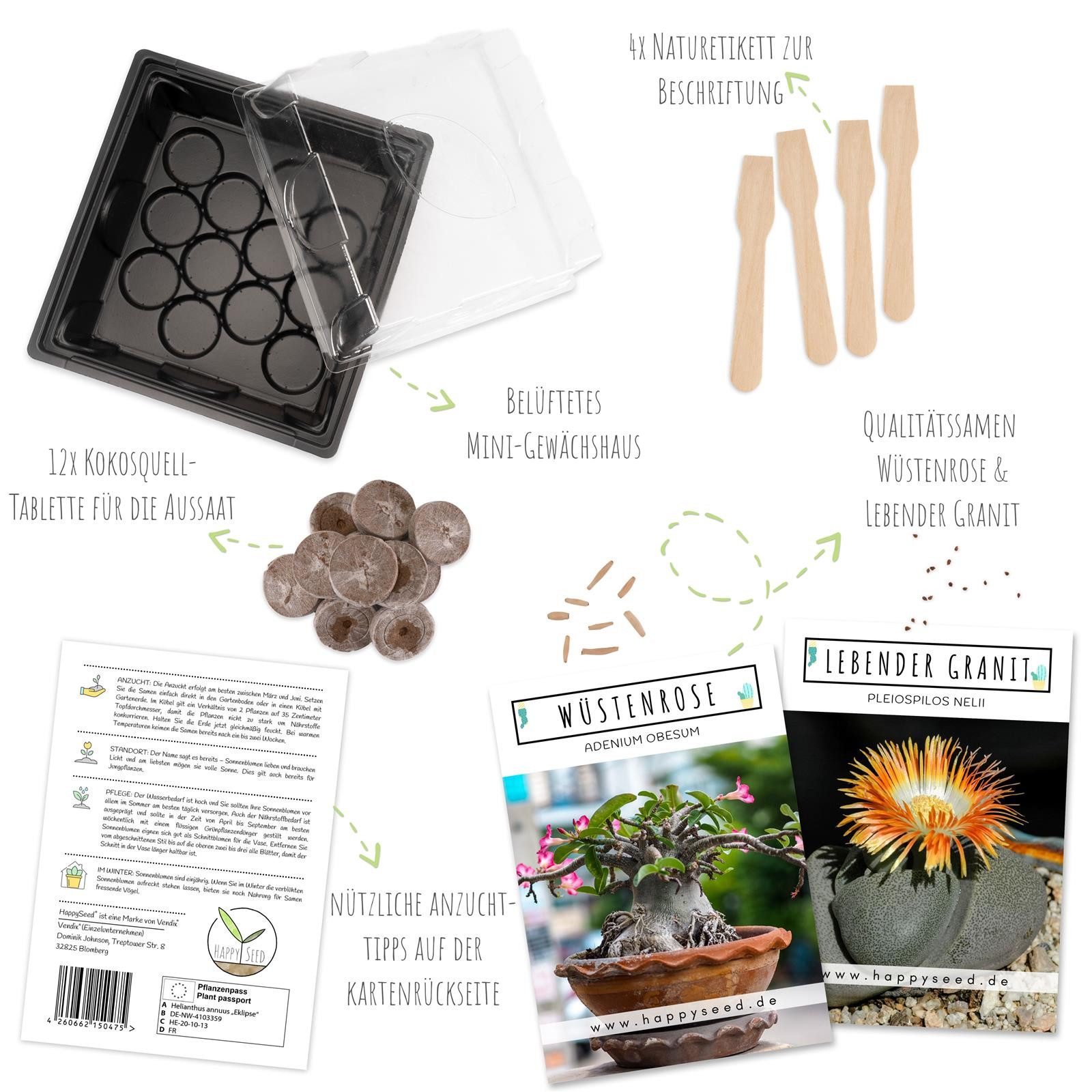 HappySeed Blumensamen Kakteen Starter Kit - günstig online kaufen