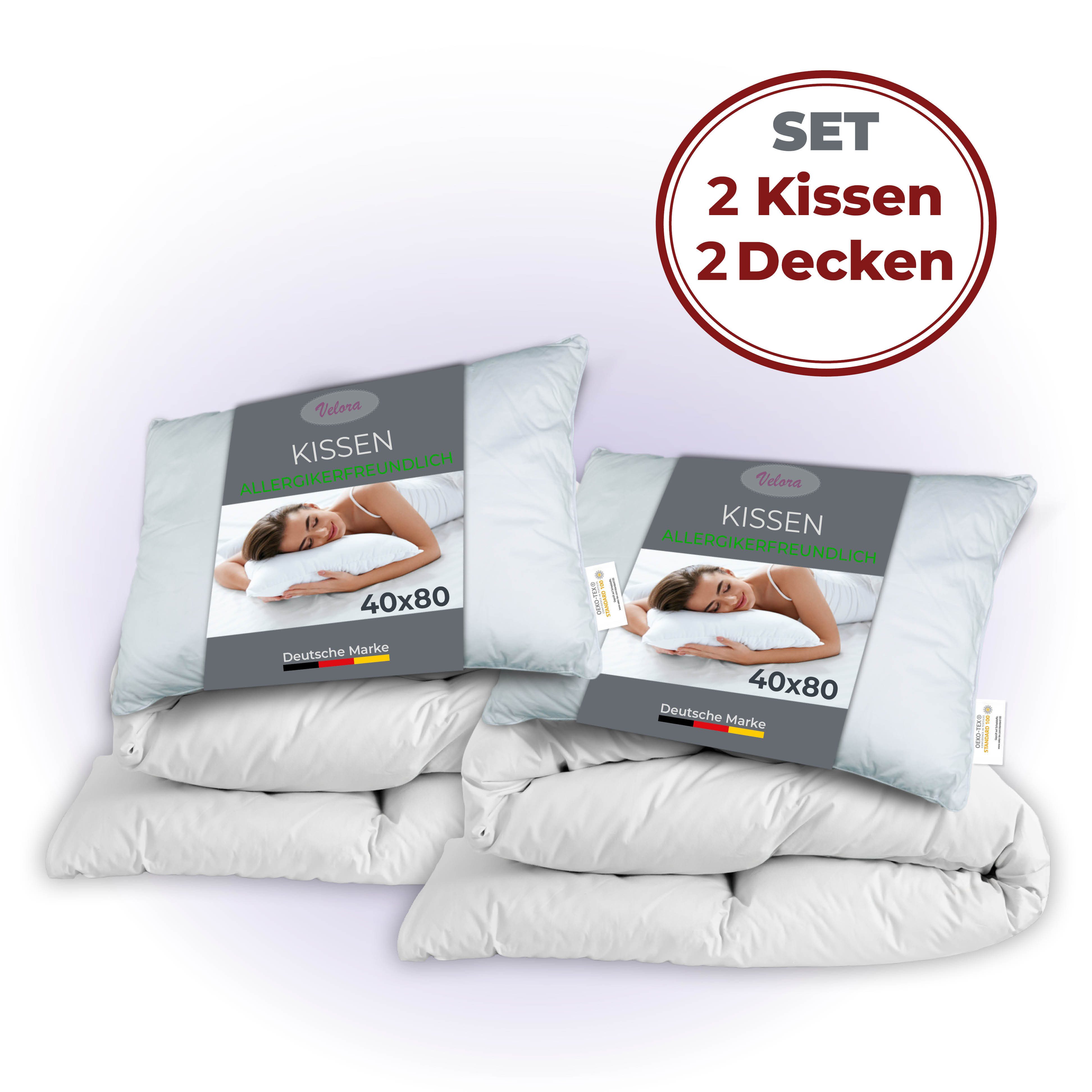 VELORA Bett-Set Velora Bettdecke & Kopfkissen günstig online kaufen