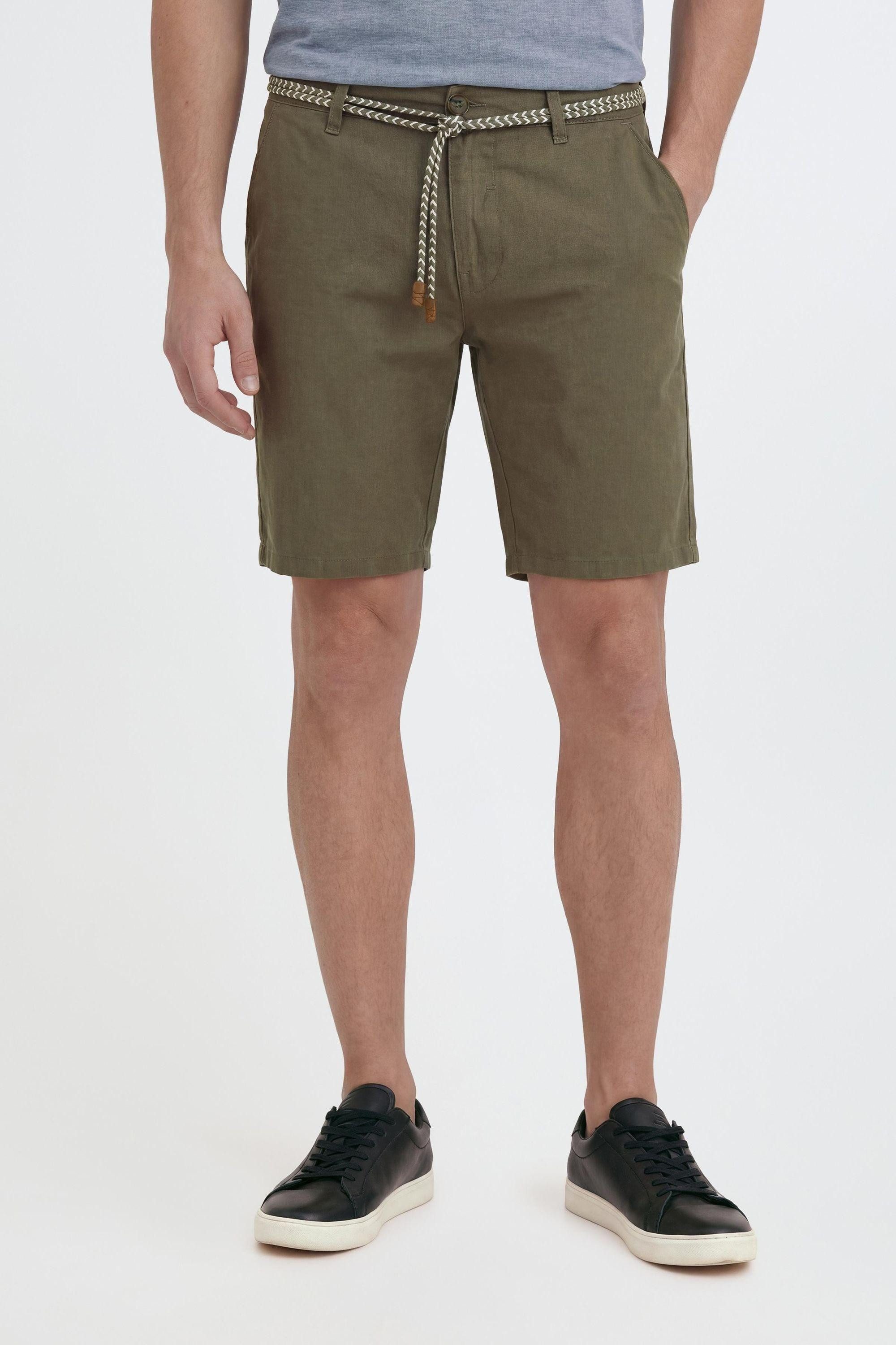 Blend Leinenhose BHMennok Leinenmix-Shorts mit Stoff Gürtel