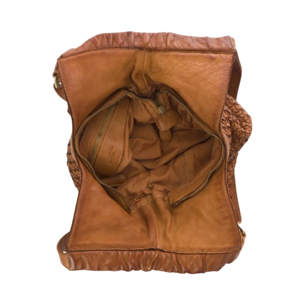 BZNA Henkeltasche Bella Designer Handtasche Tragetasche (Tasche), glattes Leder