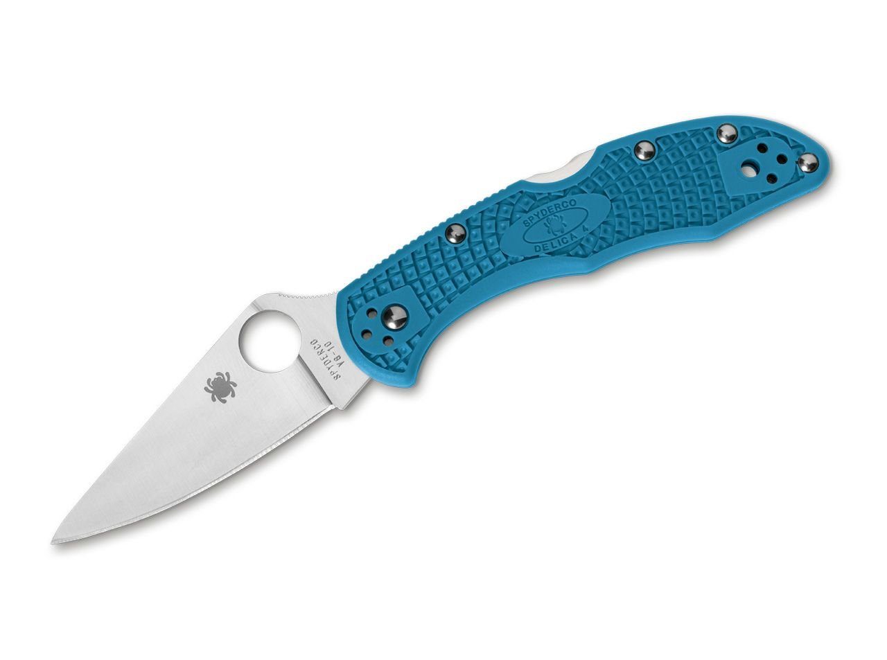 Taschenmesser Taschenmesser Delica 4 Lightweight Flat Ground Blue