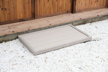 HC Garten & Freizeit Gartendusche Bodenelement für Solarduschen & Leitern, langlebig, rutschhemmende Oberfläche, Max. Belastbarkeit 150 Kg