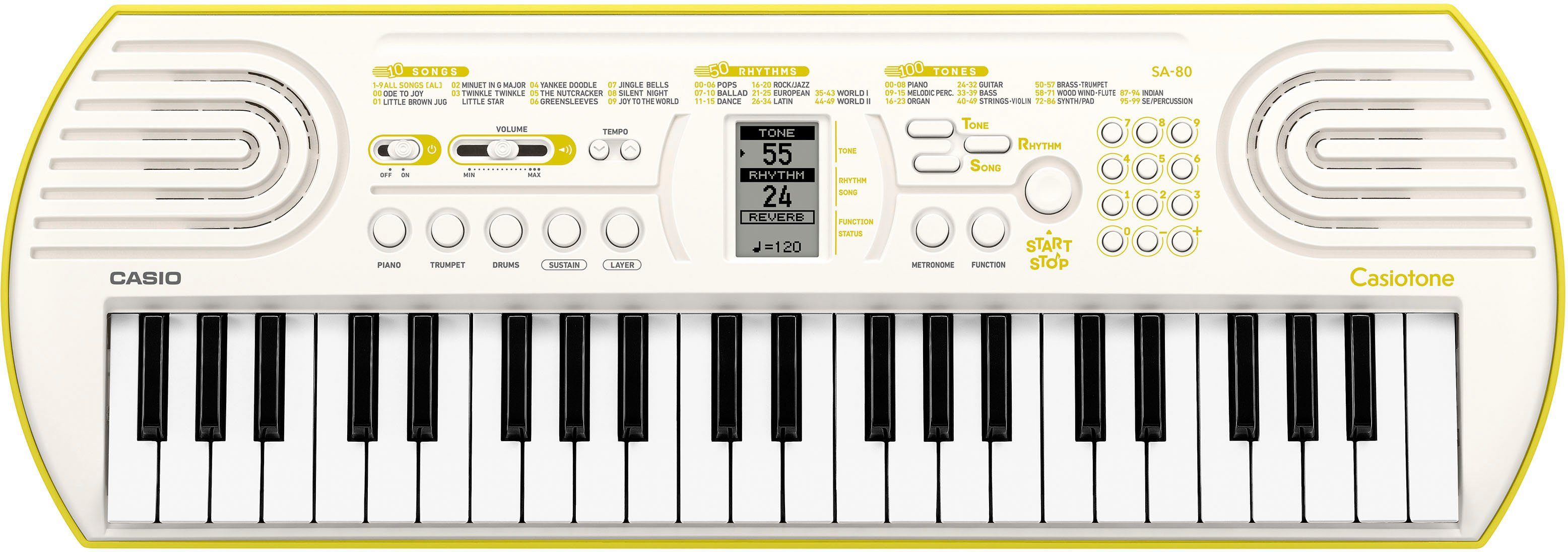 CASIO Home-Keyboard Mini-Keyboard SA-80, mit 44 Tasten