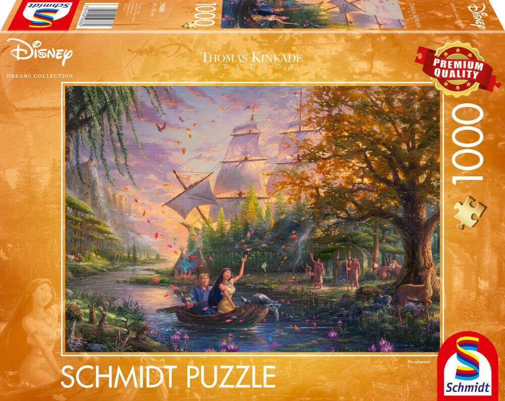 Schmidt Spiele Puzzle 1000 Pocahontas, Puzzleteile