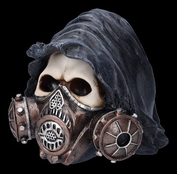 Figuren Shop GmbH Fantasy-Figur Reaper Totenkopf mit Gasmaske - Catch Your Breath - Gothic Dekofigur