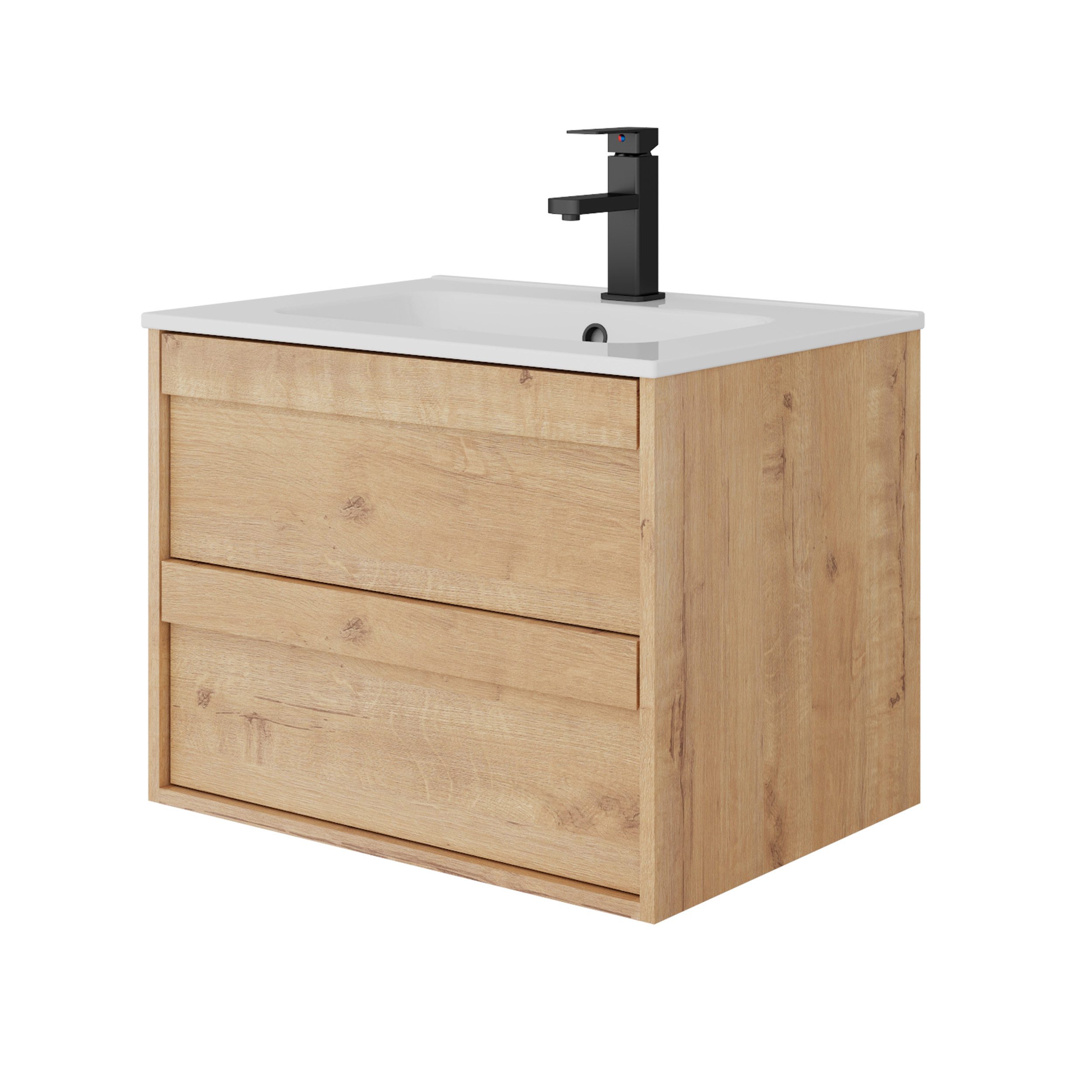 UEV Waschtisch mit Unterschrank, Waschbeckenunterschrank 60cm/75cm/90cm hän günstig online kaufen