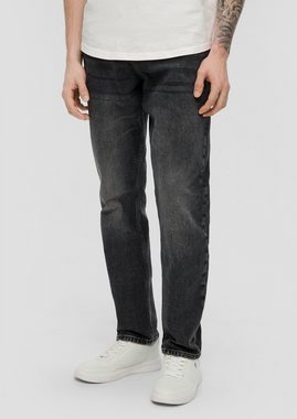 QS Stoffhose Jeans Pete / Regular Fit / Mid Rise / Straight Leg Waschung