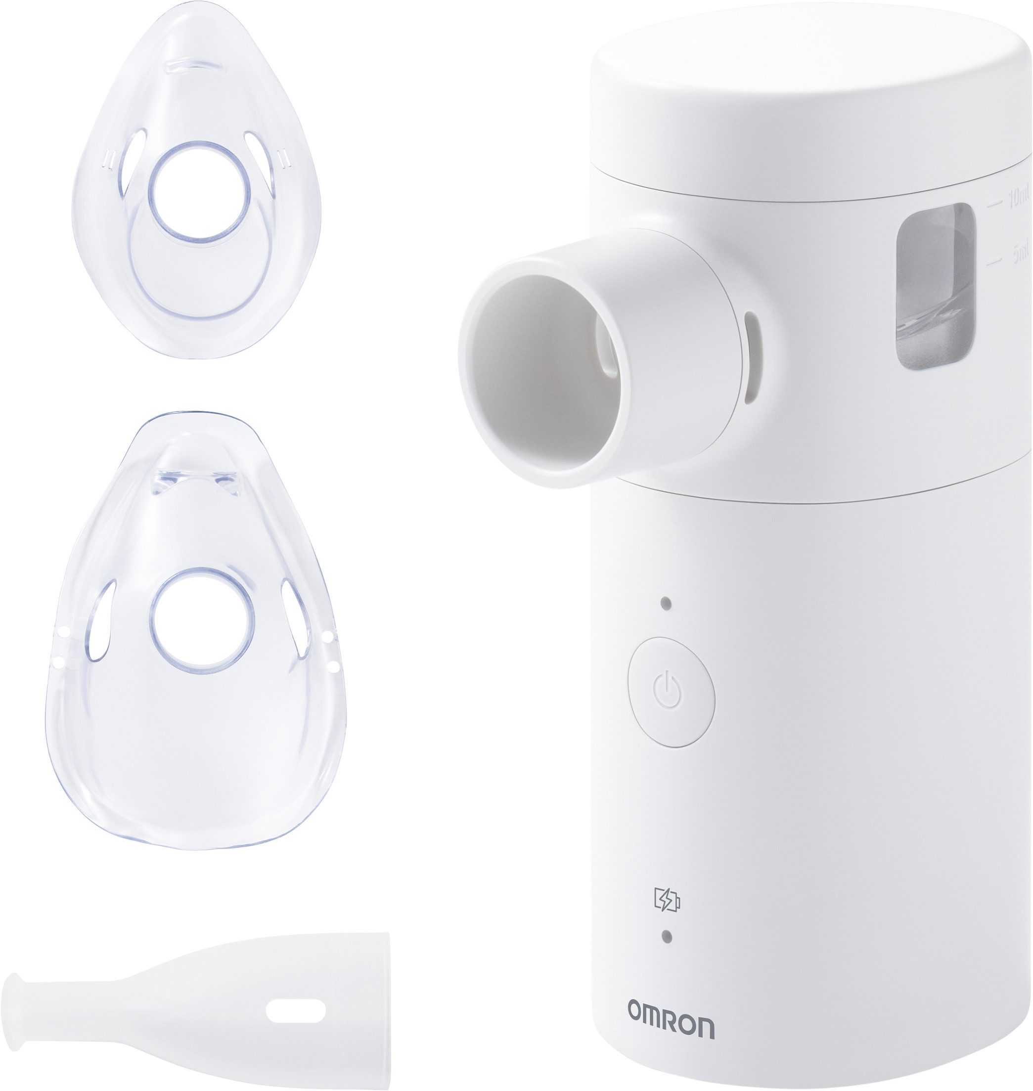 Omron Inhalationsgerät MicroAir Move, besonders leise, für zu Hause und unterwegs, tragbar, für Erwachsene und Kinder ab 6 Monaten, einfach, effizient, wiederaufladbar
