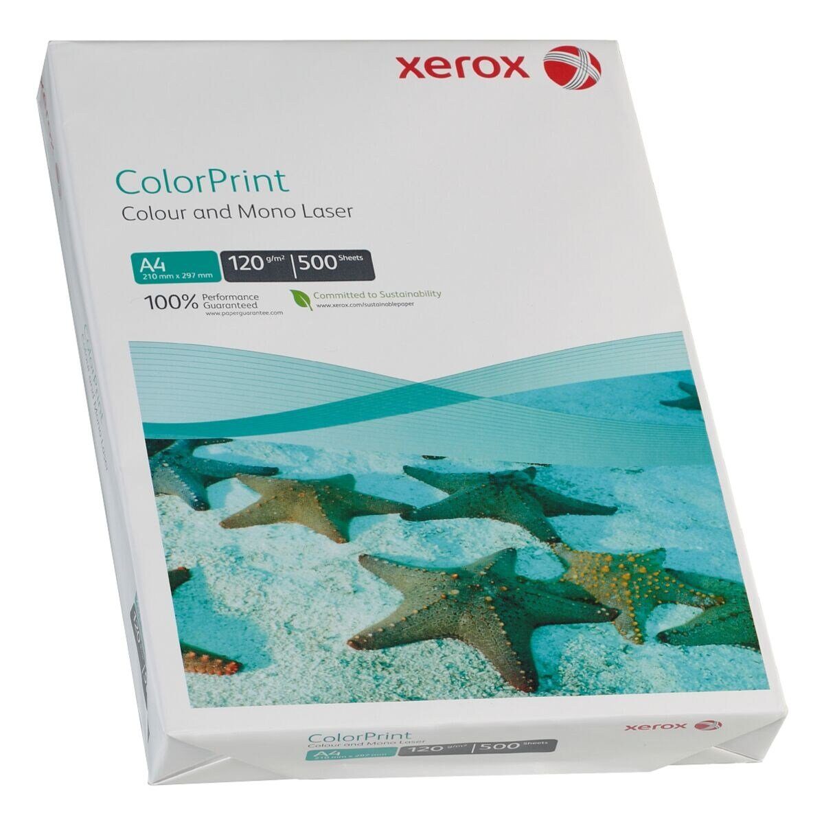 g/m², Blatt 120 Format 171 Xerox DIN ColorPrint, 500 CIE, A4, Farblaser-Druckerpapier