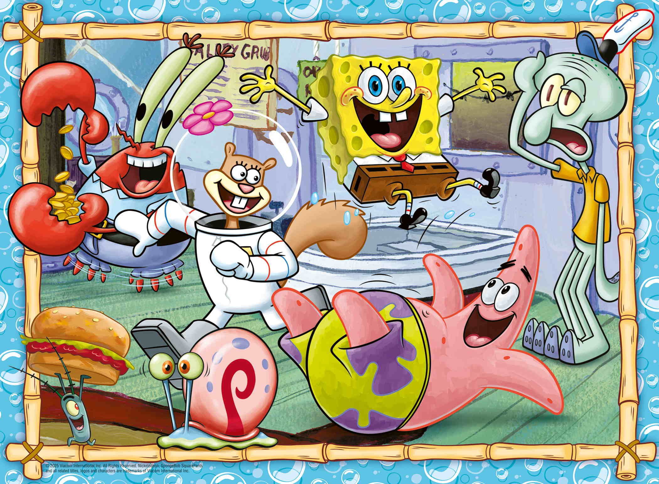 Ravensburger Puzzle 200 Teile Kinder Puzzle XXL SpongeBob in Bikini Bottom 12004234, Puzzleteile