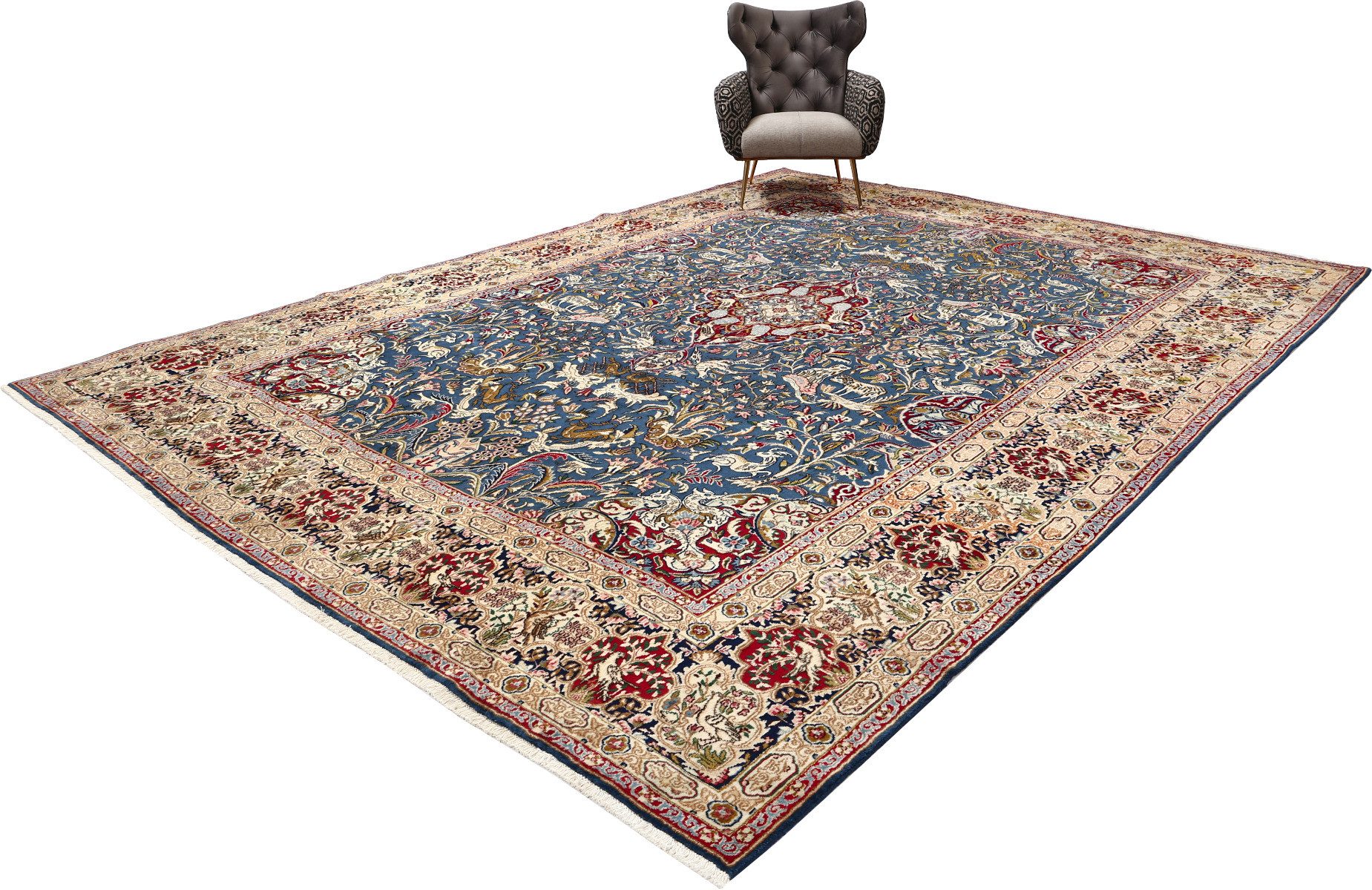 Carpet Avenue Teppich Kerman 402x303, Rechteck, Höhe: 9 mm