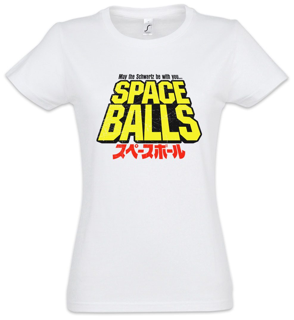 Urban Backwoods Print-Shirt Spaceballs Damen T-Shirt Dark Waldi Lord Helmchen Dark Helmet Cult (1-tlg) Movie Film Sci-Fi Fun