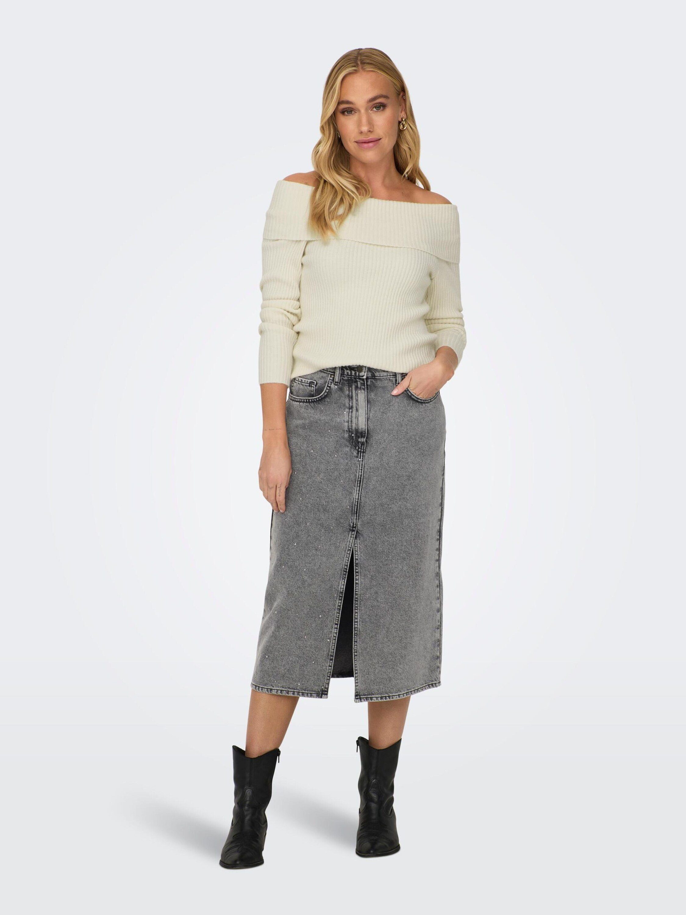Kerinea Off-Shoulder Strickpullover für Damen