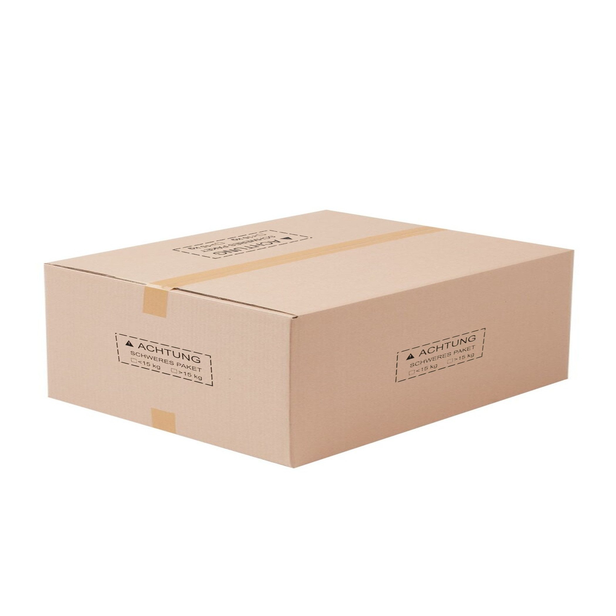 BB-Verpackungen Versandkarton 600 x 600 x 300 mm FBA-konform Faltkarton Karton DHL-Paket, 2-wellig, Heavy Mark, braun, 10 Stück