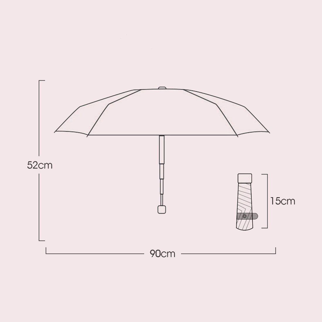 unterwegs YOOdy~ UV-Schutzschirm Mintgrün Sonnenschutz klein für winzig Taschenregenschirm sonnenschirm