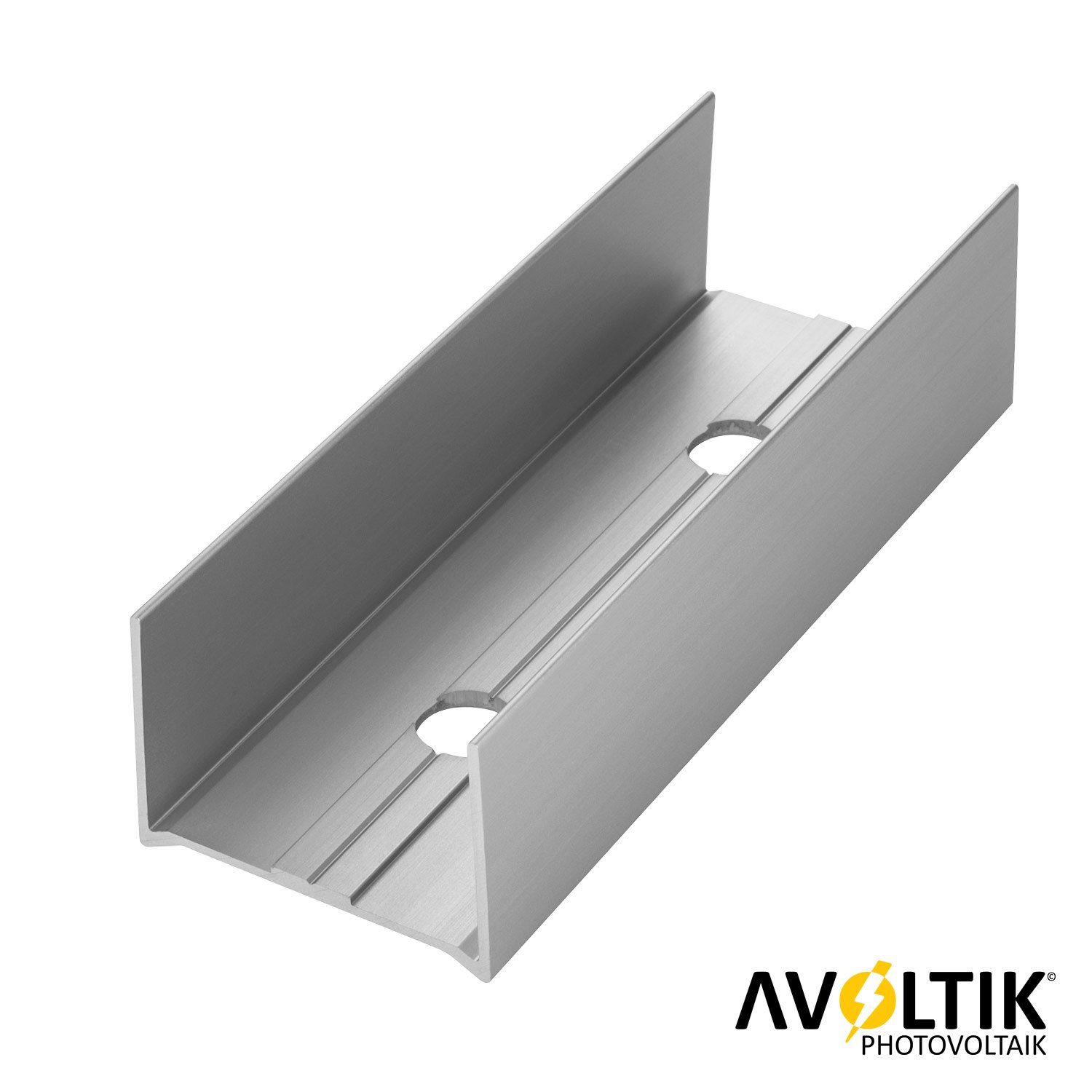 avoltik Wechselrichter Solarmodul Montageschiene Profilverbinder Solar Schienenverbinder, (C-Profilverbinder ohne Schrauben in silber oder schwarz zur Auswahl, C-Profilverbinder ohne Schrauben in silber oder schwarz zur Auswahl), C-Profilverbinder ohne Schrauben in silber oder schwarz zur Auswahl