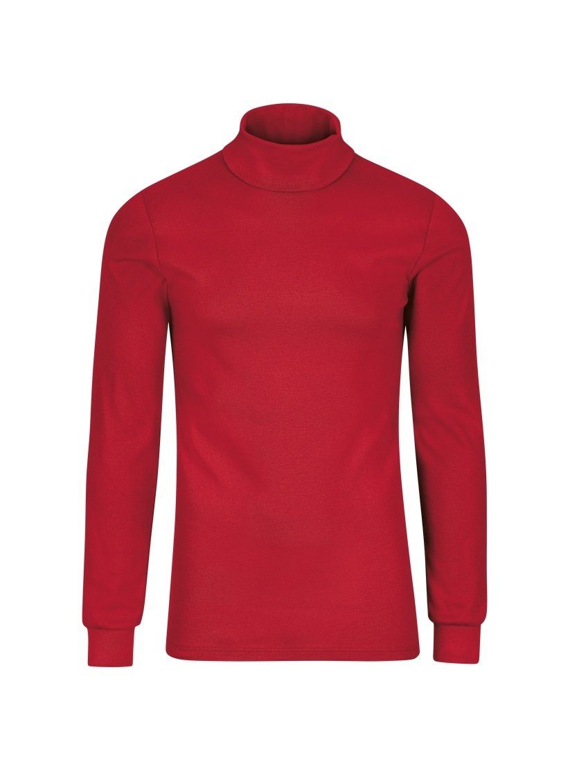 Trigema Rollkragenshirt TRIGEMA Langarm und kirsch Sport-Rollkragenpullover Ski