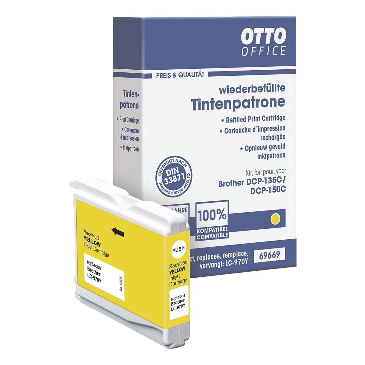 Otto Office  Office LC970Y Tintenpatrone (ersetzt Brother »LC970Y«, gelb)