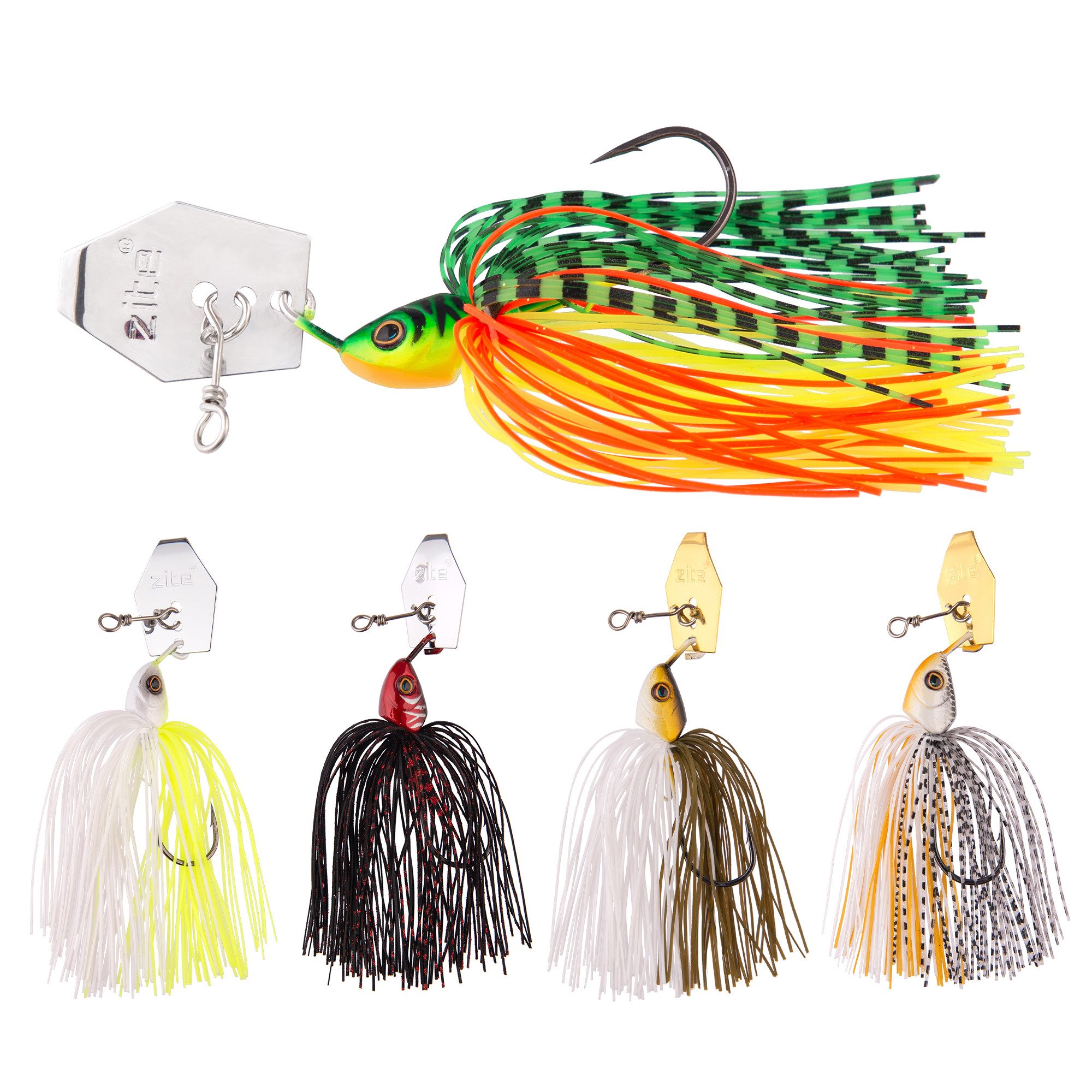 Zite Kunstköder Inzite Blader Chatter-Jigs Set 5 STK 10-21g Starke Blade-Vibration