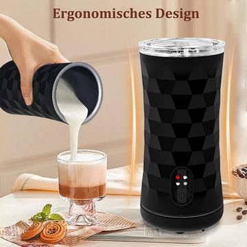 walkbee Milchaufschäumer MilchaufschäUmer Elektrisch, 4 in 1Automatischer Milchschäumer, 400,00 W, 350ml Milchschäumer für Heißer und Kalter,Automatische Abschaltung