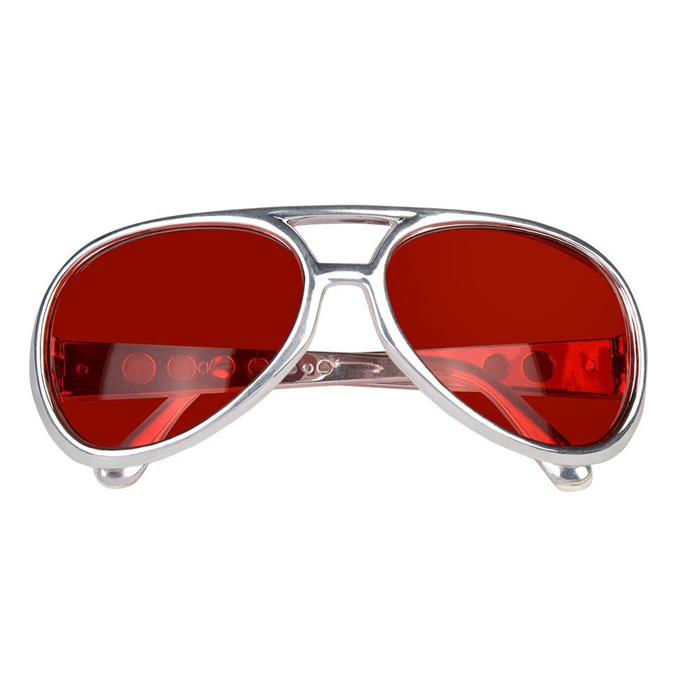 Boland Kostüm Brille Rock´n Roll Reno - Rot, Zubehör 50er 60er
