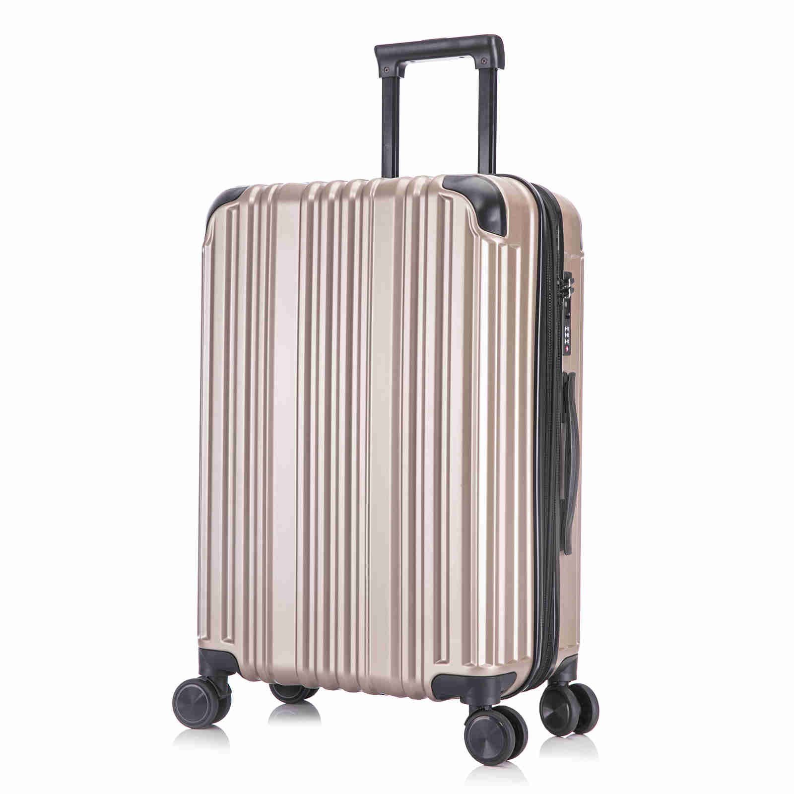 interGo Hartschalen-Trolley Reisekoffer mit 4 Rollen günstig online kaufen