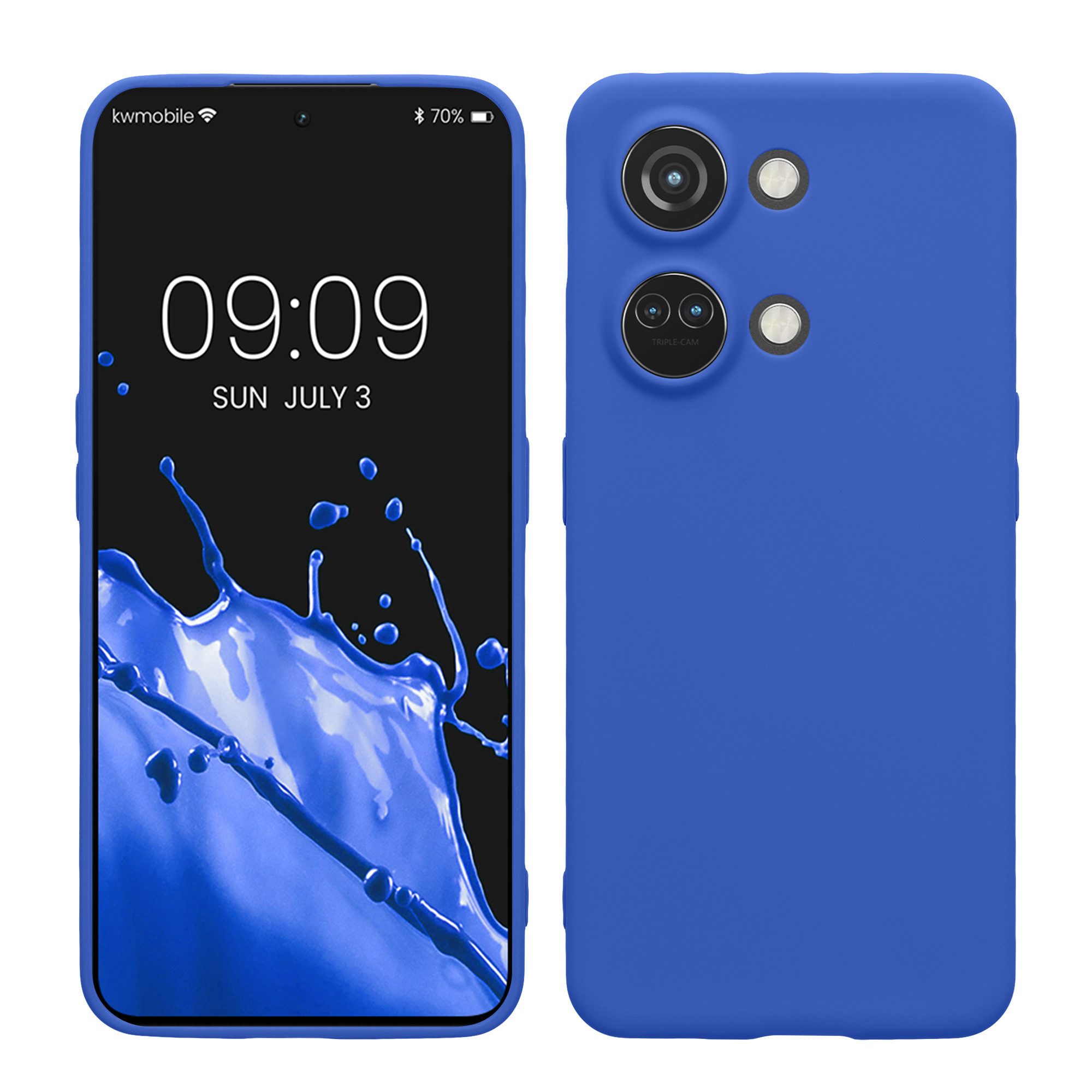 kwmobile Handyhülle Handyhülle für OnePlus Nord 3 5G Hülle, Weiches Handy Silikon Case - Schutzhülle Cover