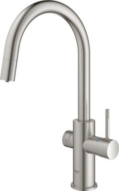 Grohe Untertisch-Trinkwassersystem Grohe Blue, für gefiltertes, gekühltes und sprudelndes Wasser, Packung, langlebige Oberfläche