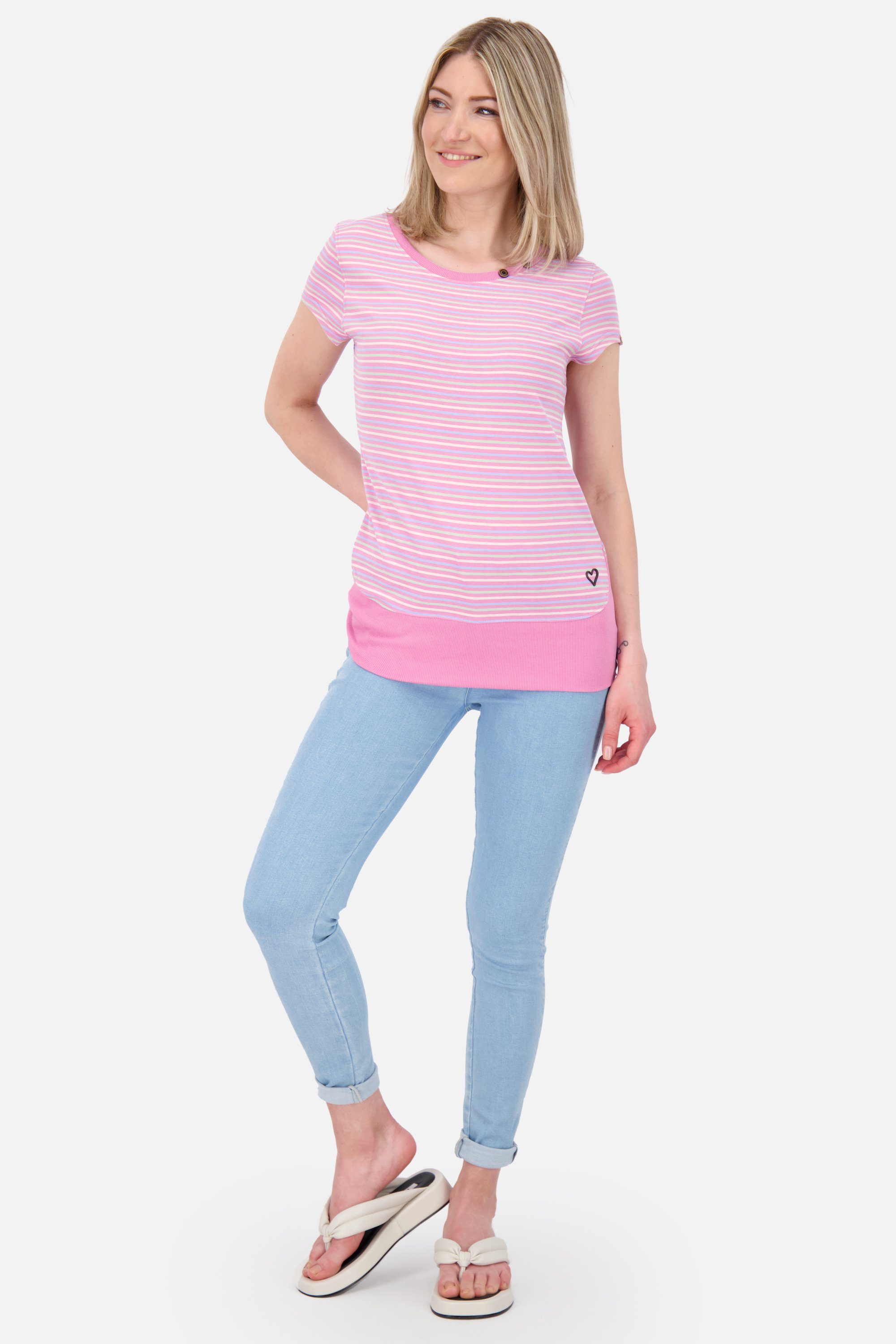 Alife & Kickin Rundhalsshirt CocoAK Kurzarmshirt, Shirt Shirt Damen Z bubblegum